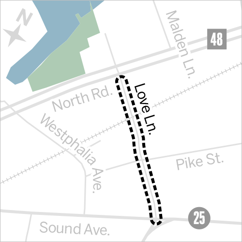 North Fork traffic map